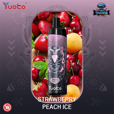 Rechargeable Battery Yuoto Vape Pen Strawberry Ice Flavor 5000 Puffs Thanos