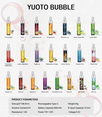 4000puff перезаряжаемые стручок Vape с батареей 650mAh светя свету 10ML СИД