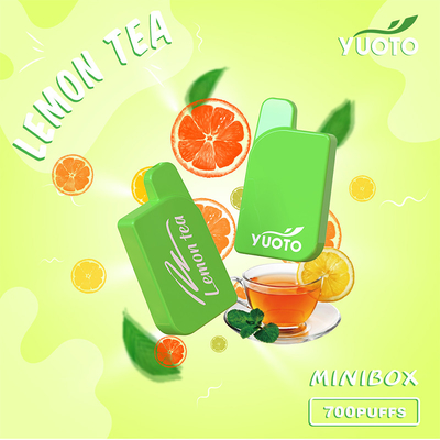 слоек коробки 700 Yuoto никотина 2% 5% входной сигнал 3.6V Voitage Vape мини устранимый