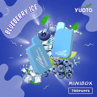 слоек коробки 700 Yuoto никотина 2% 5% входной сигнал 3.6V Voitage Vape мини устранимый