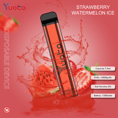 Yuoto 2500 слоек 23 вкусов 7 ML емкости лед мяты емкости батареи 1200 mAh