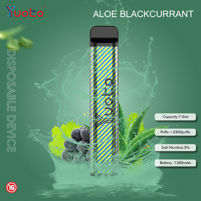 Yuoto 2500 слоек 23 вкусов 7 ML емкости лед мяты емкости батареи 1200 mAh
