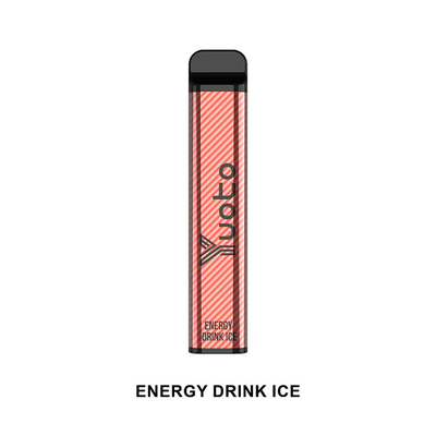 Yuoto XXL 2500 Puffs самый популярный одноразовый вейп Energy Drink Ice 7 мл 1200 мАч 5%