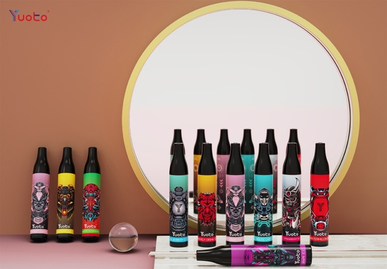 Популярное Yuoto 2000 сопит ручка Vape E-сигарет сока 850mAh катушки 6ml e сетки vape Vape устранимая