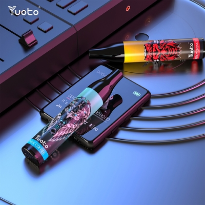 Популярное Yuoto 2000 сопит ручка Vape E-сигарет сока 850mAh катушки 6ml e сетки vape Vape устранимая