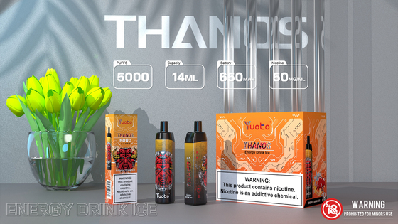Сетка Yuoto устранимая Vape меняемых слоек патрона 5000 свертывает спиралью перезаряжаемые