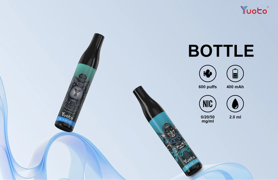 Оригинальные 600 затяжек 2% Nic Salt Yuoto Bottle Одноразовые Vape 14 вкусов