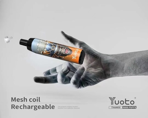 Заводская цена Одноразовая капсула 14 мл E-Liquid 650 мАч Аккумулятор Yuoto Thanos 5000 Puffs Mesh Coil для большего дыма