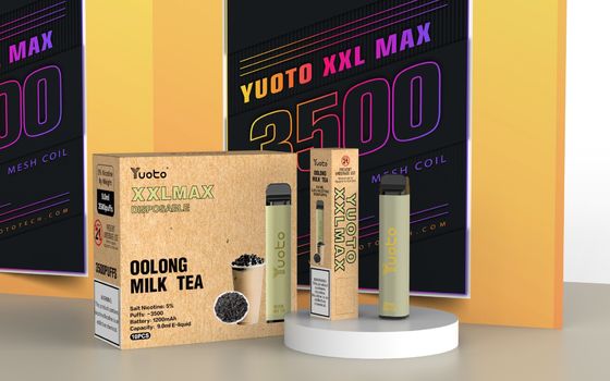 Новый Yuoto XXL MAX 3500 Puffs Одноразовая катушка Vape с мятой, слоеная мята со вкусом льда