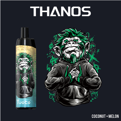 Стручок Yuoto Thanos 5000 Vape сопит катушка сетки 650mAh никотина 14ML e flavo плода жидкостная перезаряжаемые с типом c
