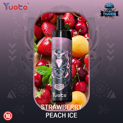 Арбузный лед одноразовый Vape Yuoto Thanos 5000 затяжек электронная сигарета с сетчатой ​​катушкой 14 мл электронная жидкость 650 мАч батарея