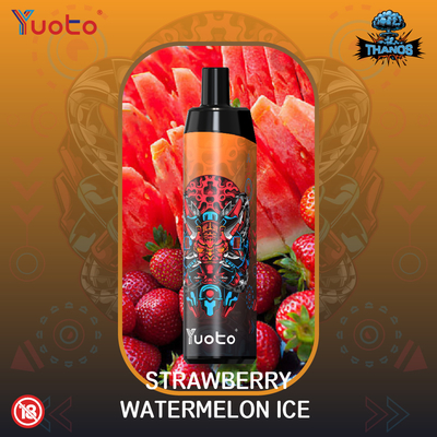 Арбузный лед одноразовый Vape Yuoto Thanos 5000 затяжек электронная сигарета с сетчатой ​​катушкой 14 мл электронная жидкость 650 мАч батарея
