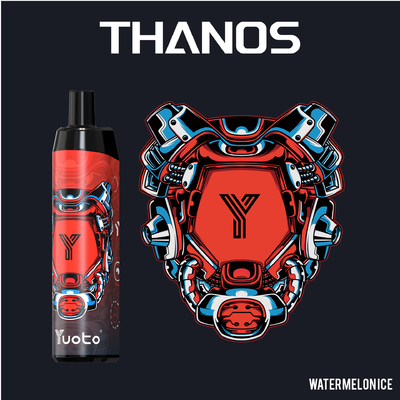 Клубничный арбузный лед 5000 затяжек Одноразовая Vape Pod Yuoto Thanos Mesh Coil 14 мл Ejuice 650 мАч Батарея из Китая