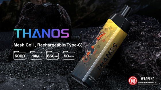 5000 затяжек одноразовые Vape Pod со вкусом персика Yuoto Thanos Mesh Coil 14 мл Ejuice 650 мАч батарея от фабрики Китая