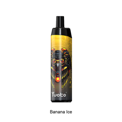 Одноразовые Vape Pod 5000 затяжек Банановый вкус Yuoto Thanos Mesh Coil 14 мл Ejuice 650 мАч Аккумуляторная батарея Китайская фабрика