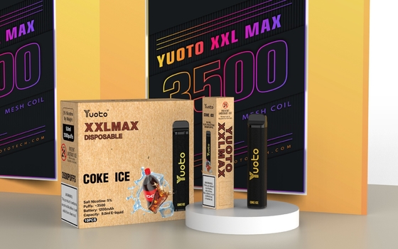 Оригинальный Yuoto vape pod XXL MAX 3500 Puffs E Cigarette со вкусом кокса и льда