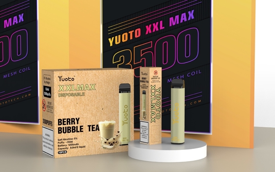 Одноразовый набор для вейпинга Yuoto XXL MAX на 3500 затяжек со вкусом клубники