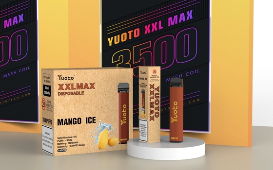 Аромат арбуза Yuoto xxl Max 3500 Puffs Одноразовый испаритель Vape Сетчатые катушки Кожаная поверхность 9 мл
