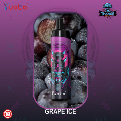Yuoto Thanos 5000 Puffs Одноразовый Vape Grape Ice Taste автоматическая капсула