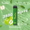 Yuoto Disposable Vape 3500 Puffs Strawberry Raspberry XXL Max Puff Plus для ОАЭ