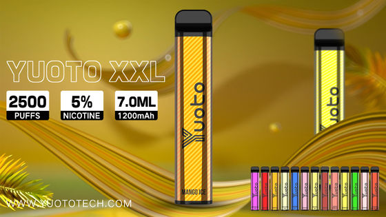 Оптовая Vape Pen 2022 Новая одноразовая электронная сигарета 7 мл E-Liquid 1200 мАч Аккумулятор Energy Drink для Индии, США, Великобритании