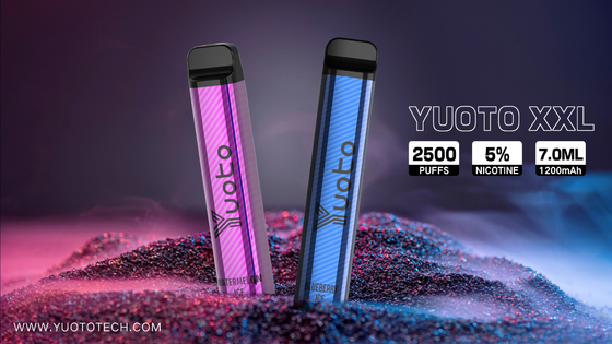 Новое поступление, одноразовая электронная сигарета Vape, 7 мл, электронная жидкость, 1200 мАч, батарея, виноградный лед, для дистрибьюторов Puff, оптовик
