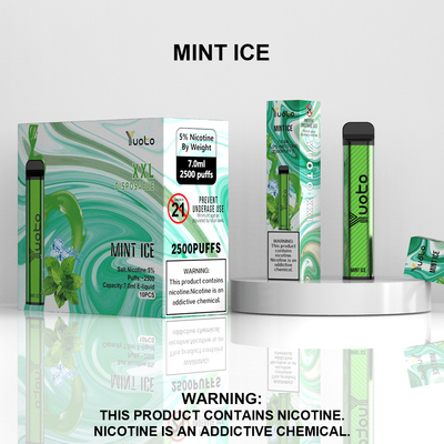 2500 затяжек одноразовые Vape Pod со вкусом персика Yuoto XXL катушка 7 мл Ejuice 1200 мАч батарея от фабрики Китая