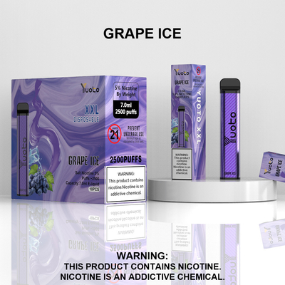 2500 затяжек одноразовые Vape Pod со вкусом персика Yuoto XXL катушка 7 мл Ejuice 1200 мАч батарея от фабрики Китая