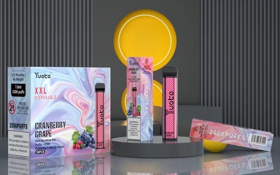 Yuoto XXL Одноразовые 2500 затяжек Vape Pod Milk Coffee с 7 мл электронной жидкости 1200 мАч Батарея Быстрая доставка Индия