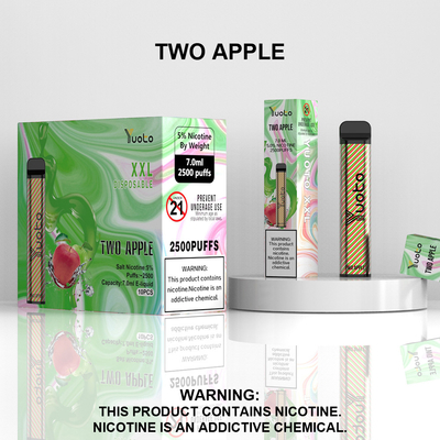 Одноразовые Vape Pod 2500 Puffs Banana Flavor Yuoto XXL 7,0 мл Ejuice 1200 мАч Аккумуляторная батарея Китайская фабрика