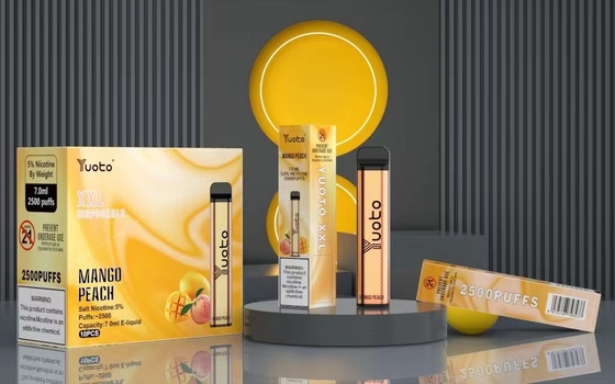 Одноразовые Vape Pod 2500 Puffs Banana Flavor Yuoto XXL 7,0 мл Ejuice 1200 мАч Аккумуляторная батарея Китайская фабрика