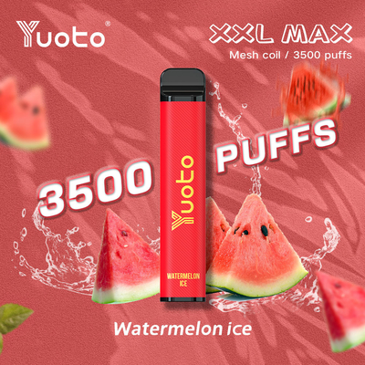 Оптовая Одноразовая Ручка Pod С Сетчатой ​​​​катушкой Ss304 Одноразовая Vape Stick 9 мл Электронная жидкость 650 мАч Аккумулятор Арбузный лед