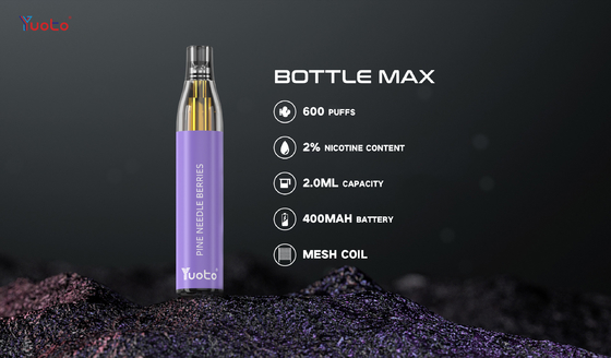 14 бутылки Макс Nic Yuoto сока 2% вкусов 2ML e 600 слоек с кальяном ручки TPD