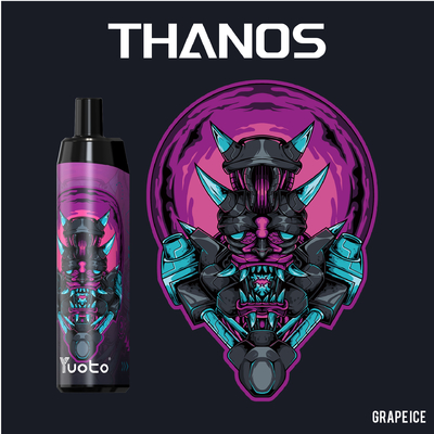 Устранимая катушка сетки кальяна 14ML 650mAh ручки слоек Yuoto Thanos 5000 никотина вапоризатора 5% с типом c