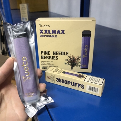 Фабрика новое Yuoto XXL МАКС 3500 сопит устранимые вкусы ягод иглы сосны Vape