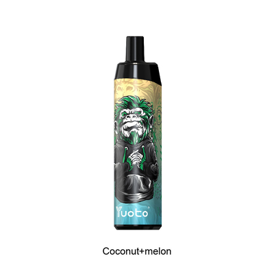 Устранимые ручки Vape в оптовой дыне 50mg 650mAh кокоса слоек Thanos Yuoto Vape 5000 перезаряжаемые