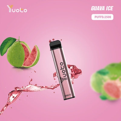 лед Guava слоек Nic доступный Yuoto XXL устранимый Vape 2500 2% 5%