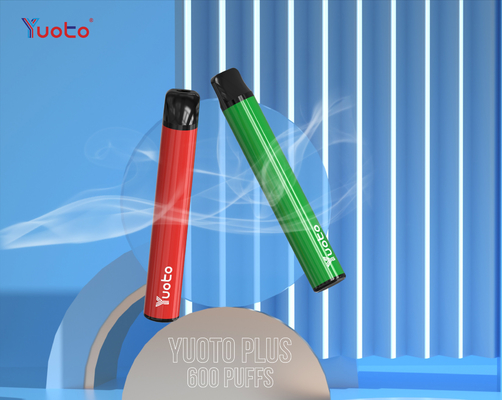 TPD Yuoto плюс 600puffs, вкус плода цены оптовика фабрики прибора ручки льда 2ml 2%nicotine Vape голубики
