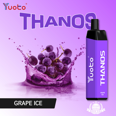 Msds слоек Vape 5000 сока thanos лед виноградины вапоризатора устранимых e Yuoto устранимый