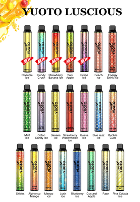 Дешевой батарея Vape Prefilled ручкой 8ml Eliquid 1350mAh слойки Yuoto цены Luscious 3000 оптовой устранимой