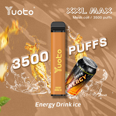 Хороший вкус Yuoto XXL МАКС 3500 сопит устранимое Vape с катушкой сетки