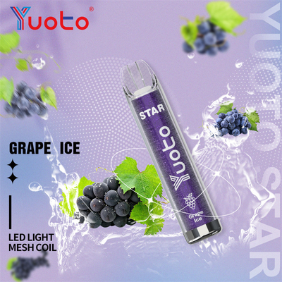 устранимая звезда Yuoto Vape 3000 слоек 1.2ohm с 16 цветами