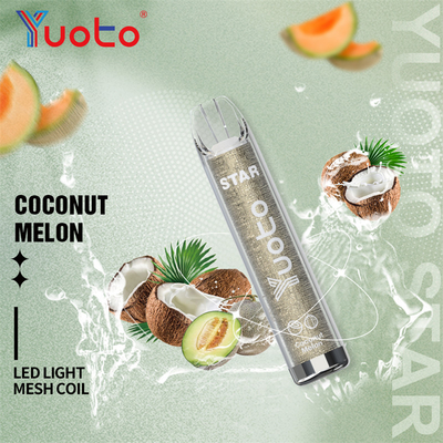 СИД светит слойкам устранимому Vapes звезды 3000 Yuoto с никотином 5% 16 вкусов Hotsell