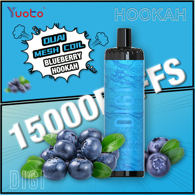 YUOTO Производитель DIGI 15000 Puffs Daul Mesh Coil Vape Регулируемый поток воздуха MTL и DTL