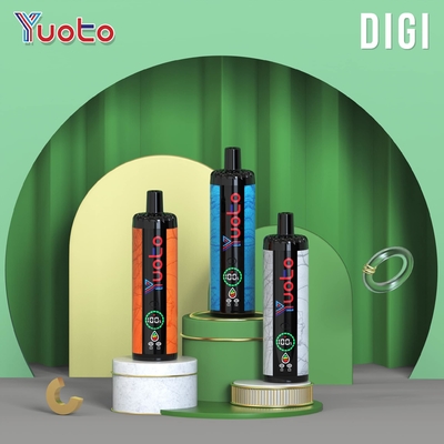 YUOTO одноразовый вейп пластмассовый AL DualMesh катушка 15000 вдохов 850mAh регулируемый воздушный поток 23 вкуса