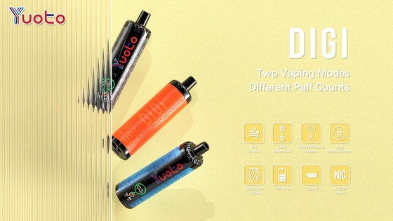 YUOTO одноразовый вейп пластмассовый AL DualMesh катушка 15000 вдохов 850mAh регулируемый воздушный поток 23 вкуса