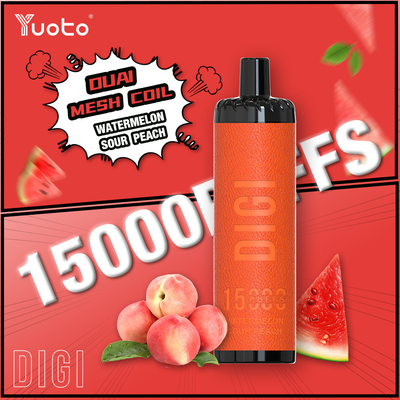 Регулируемый воздушный поток YUOTO 15000 Puffs одноразовый вейп с DualMesh катушкой 850mAh батарея 23 вкусов