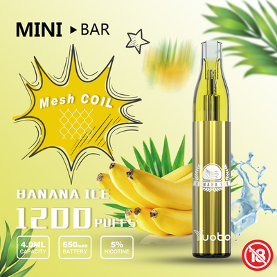 Устранимый патрон мини-бара 1200puff Vape Yuoto меняемый