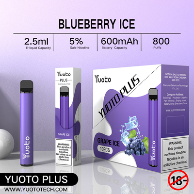 Yuoto плюс 800 клубника поленики голубики вкуса сигареты 32g 11 слоек e смешанная