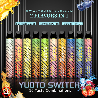 Емкость сока слойки 8ml сигареты 3000 переключателя Yuoto изготовленная на заказ электронная